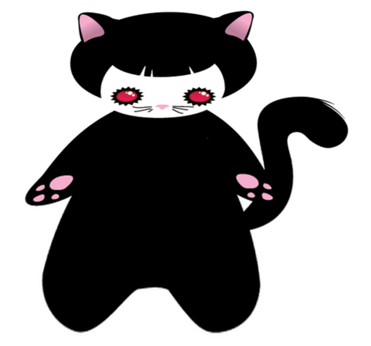 Animal vinyl rug baby cat monster rug - TenStickers