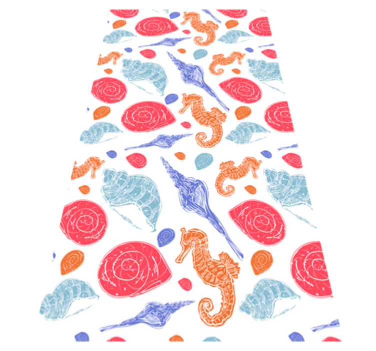 Animal vinyl rug undersea tiles - TenStickers