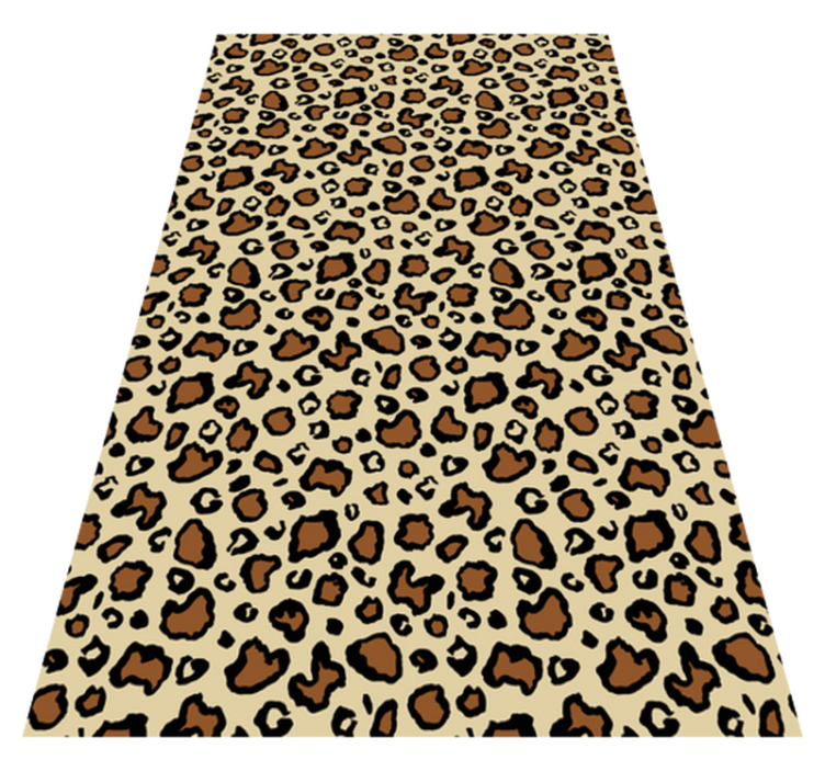 Classic leopard animal print animal vinyl rug - TenStickers