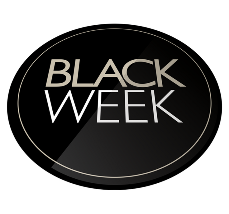 Black friday vinyl rug promo black week - TenStickers