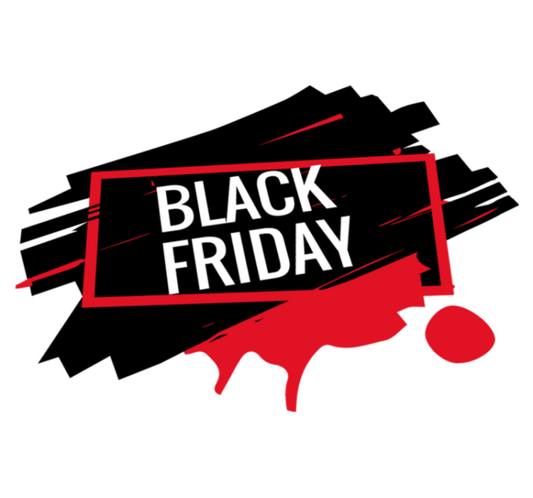Black friday vinyl rug modern sticker black friday - TenStickers