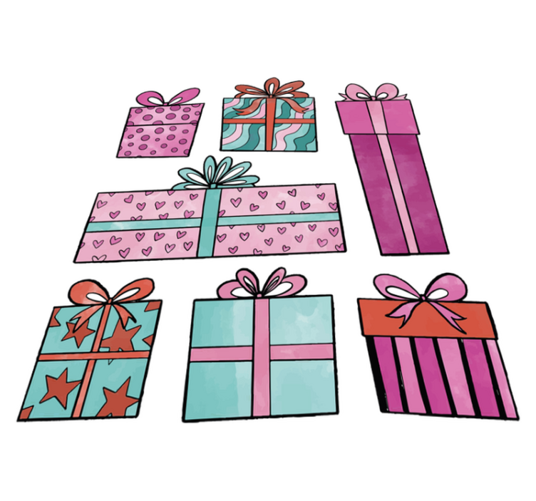 Christmas vinyl rug gift set - TenStickers