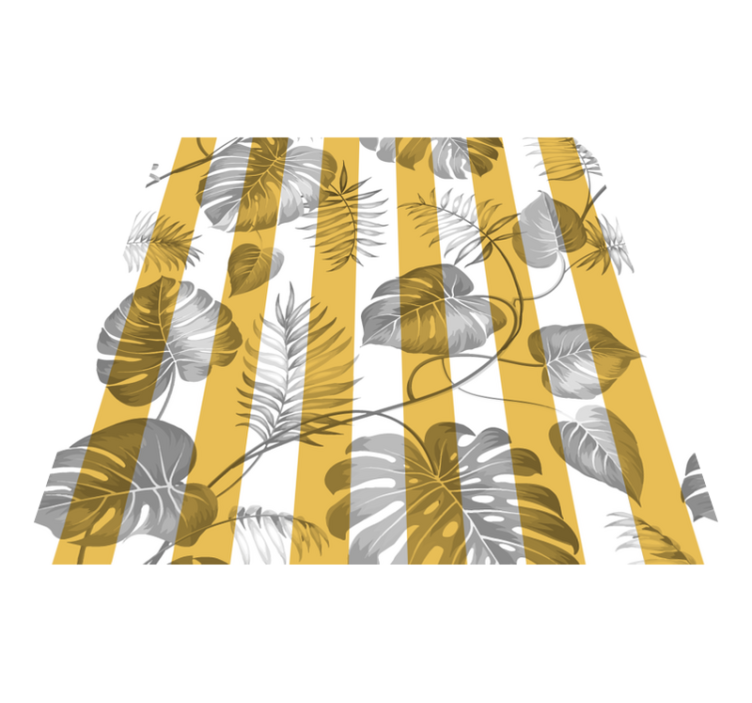 Flower vinyl rug sliding closet door - TenStickers