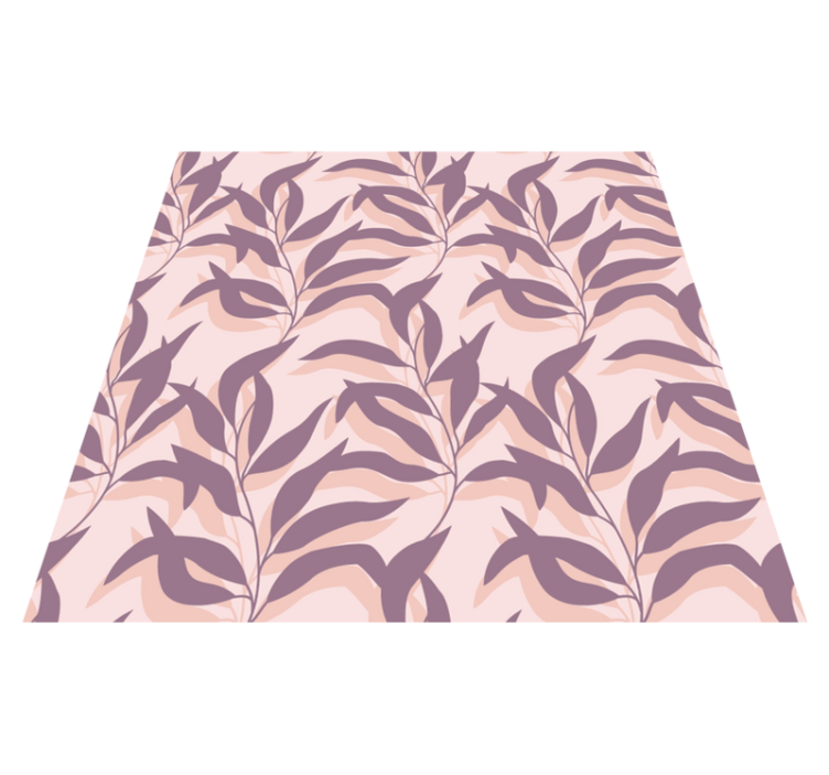 Flower vinyl rug palma tropical blush design - TenStickers