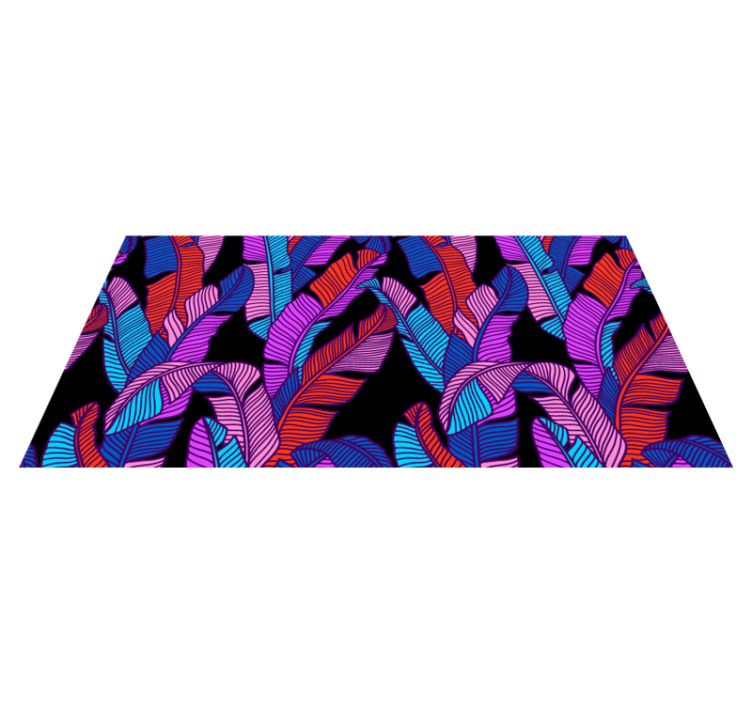 Flower vinyl rug with vibrant floral design - TenStickers