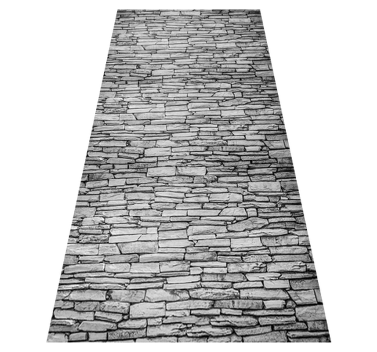 Organised bricks dining room vinyl rug - TenStickers