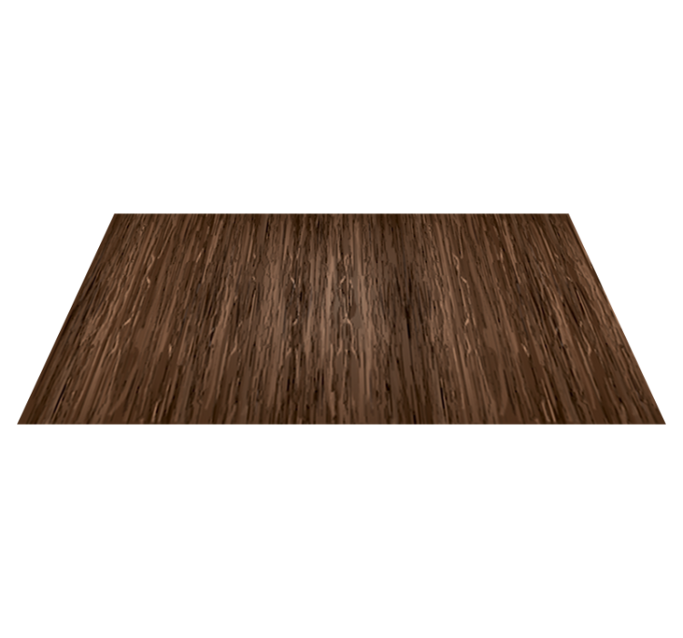 Dining room vinyl rug in dark wood effect - TenStickers