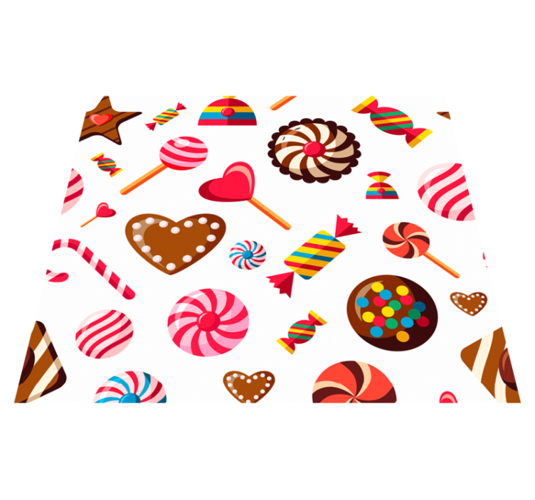 Sweet mosaic kitchen vinyl rug - TenStickers