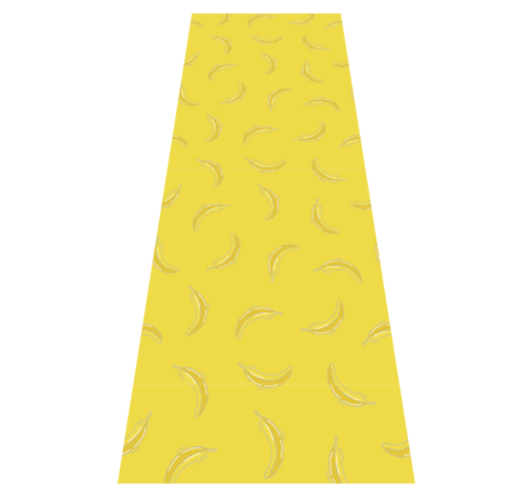Kitchen vinyl rug in pantone banana yellow - TenStickers