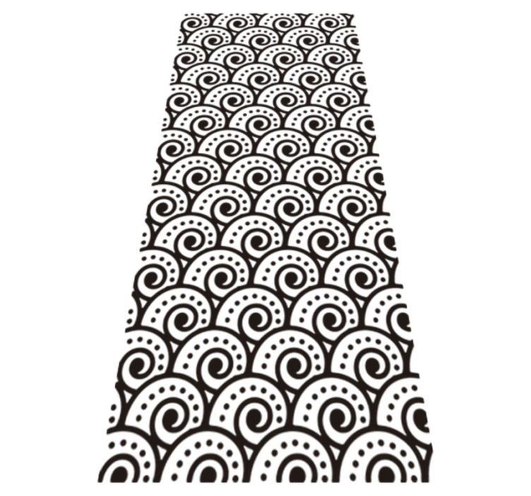 Tsunami effect bathroom vinyl rug - TenStickers