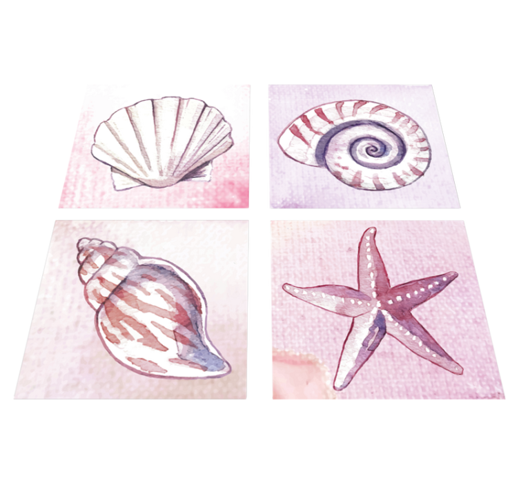 Bathroom vinyl rug ocean life design - TenStickers