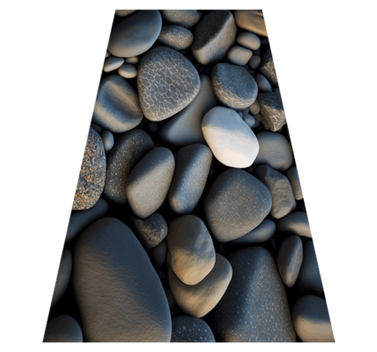 Ocean stones bathroom vinyl rug - TenStickers