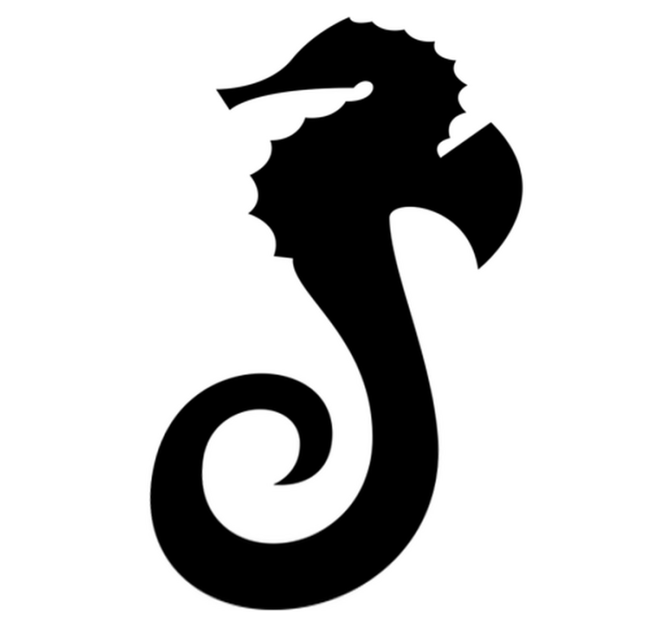 Sea horse pack bathroom vinyl rug - TenStickers