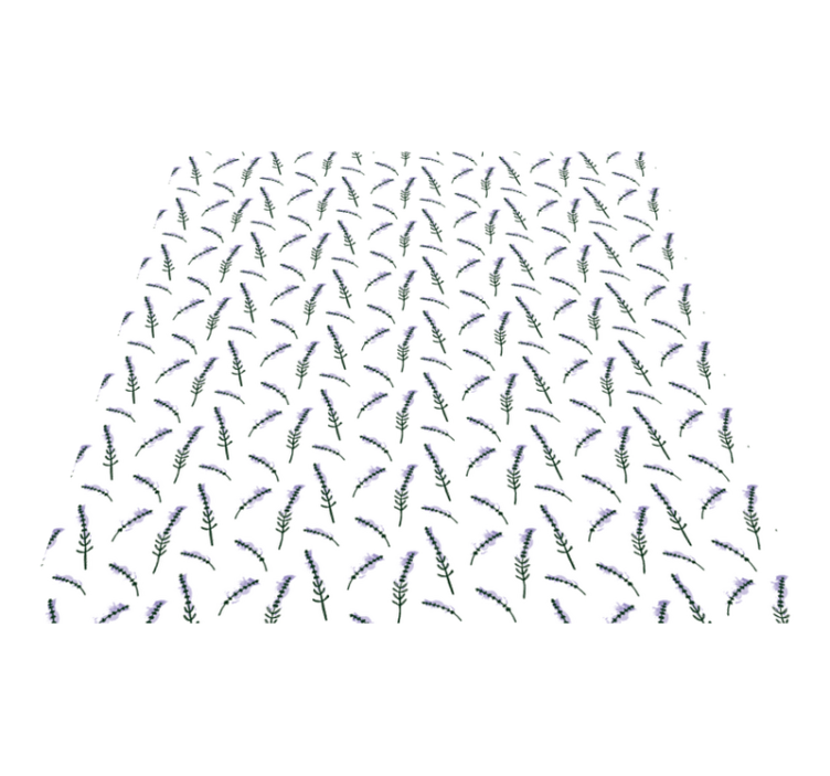 Flower vinyl rug lavender design - TenStickers