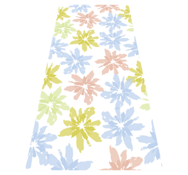 Flower vinyl rug floral window cling film - TenStickers