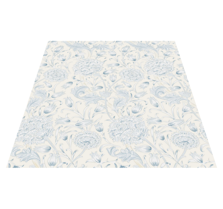 Flower vinyl rug floral design for wardrobe - TenStickers