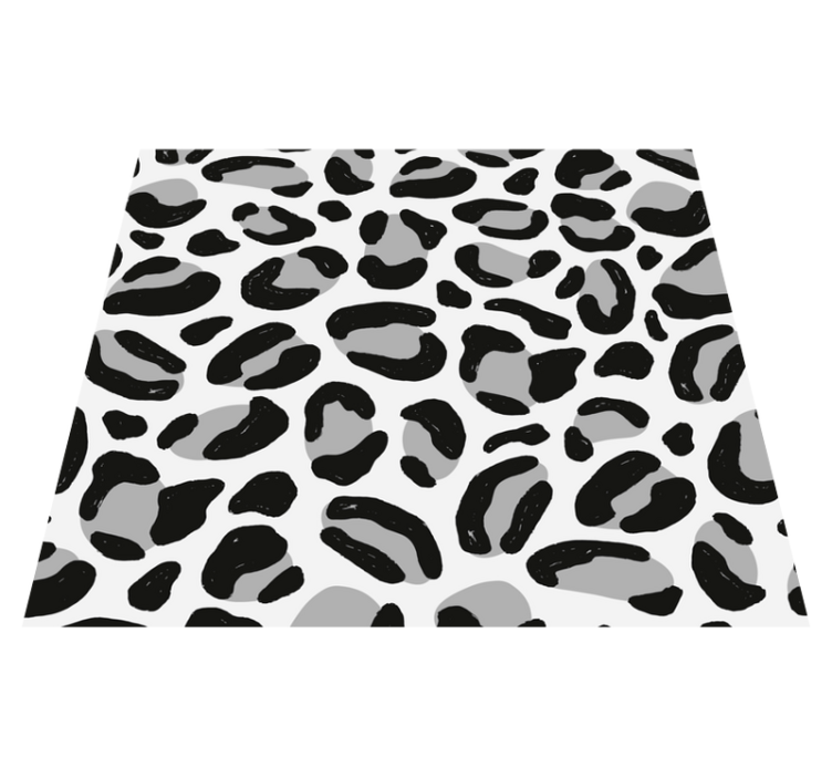 Animal print vinyl rug in leopard fur - TenStickers