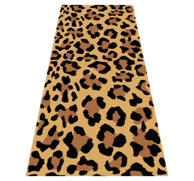 Animal print vinyl rug in panther pattern - TenStickers