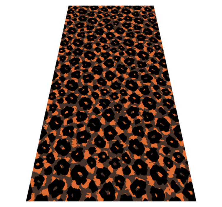 Kalahari leopard imitation animal print vinyl rug - TenStickers