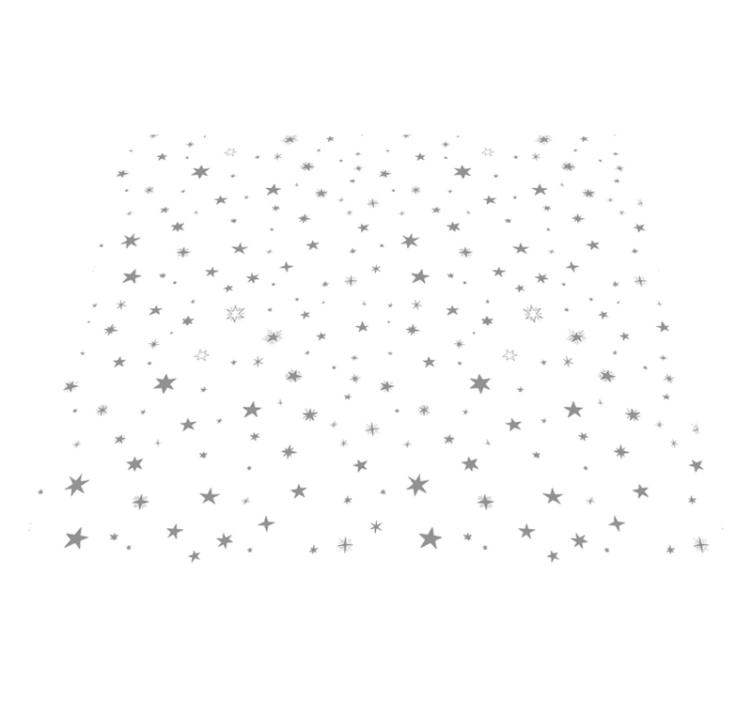 Star vinyl rug gray background with white stars - TenStickers