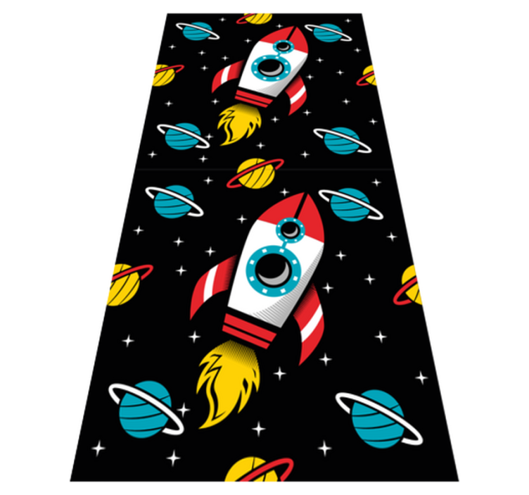 Star vinyl rug beyond the stars - TenStickers