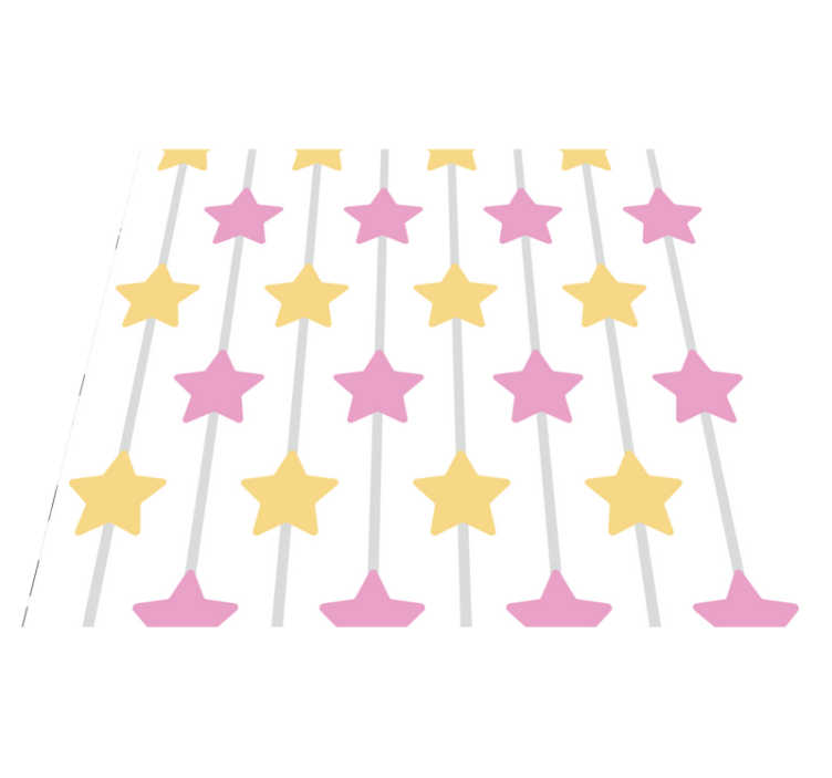 Star vinyl rug of incredible delight - TenStickers