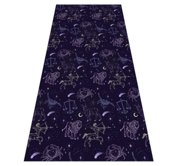 Star vinyl rug constellation design - TenStickers