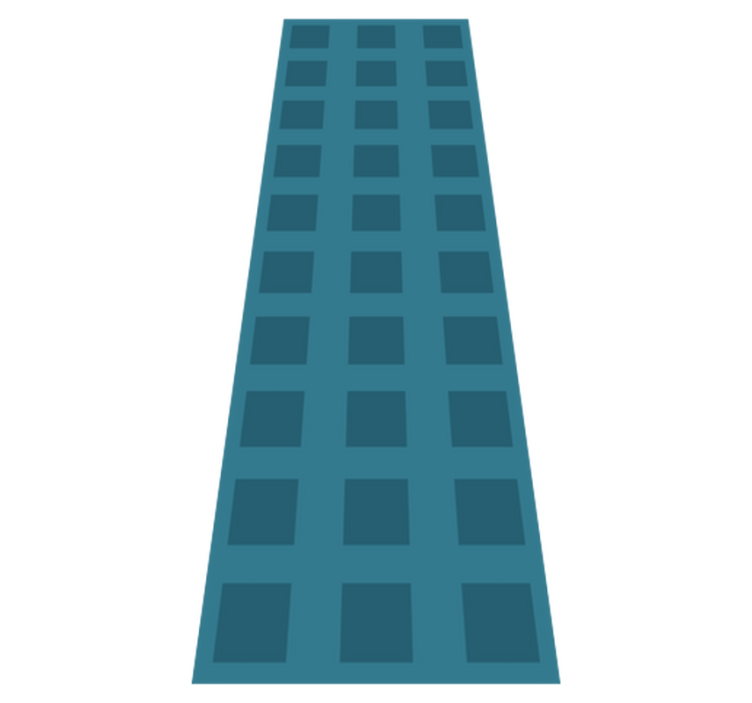 Geometric vinyl rug blue square pattern - TenStickers