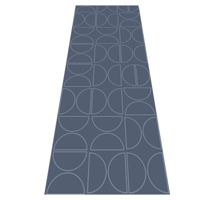 Rasch symmetry curve geometric vinyl rug - TenStickers