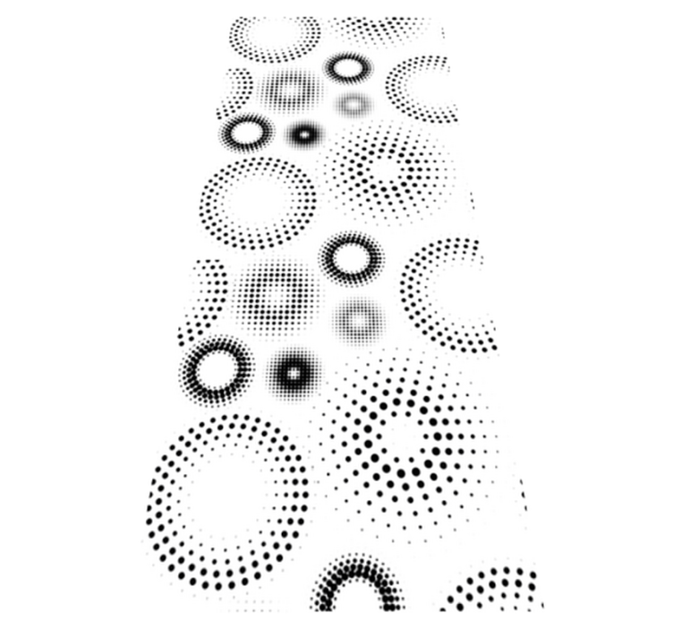 Geometric vinyl rug seamless polka dots design - TenStickers