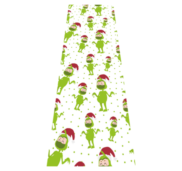 Christmas vinyl rug merry christmas with face mask - TenStickers