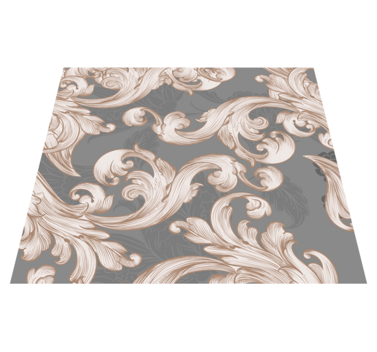 Belle grise bedroom vinyl rug - TenStickers