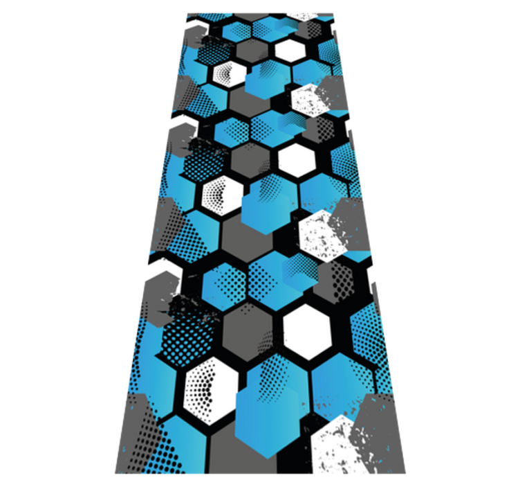 Bedroom vinyl rug with abstract gradient design - TenStickers