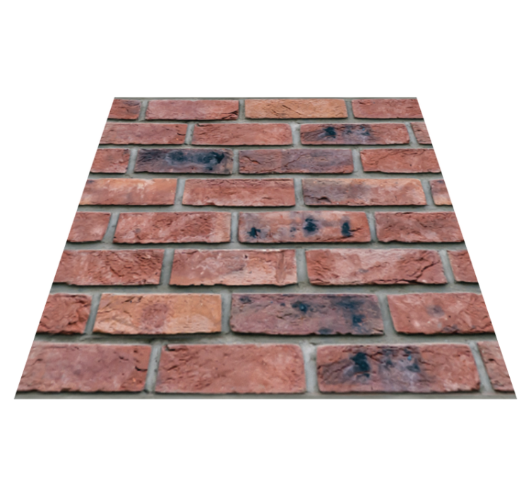 Bedroom vinyl rug uncommon stoned wall design - TenStickers