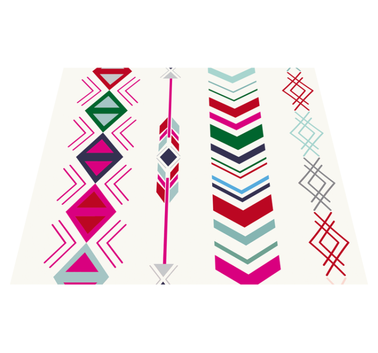 Pastel arrows bedroom vinyl rug - TenStickers