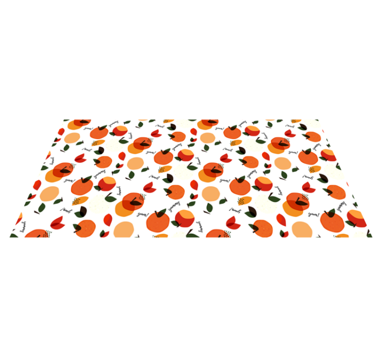 Nature vinyl rug with fruit-inspired design - TenStickers