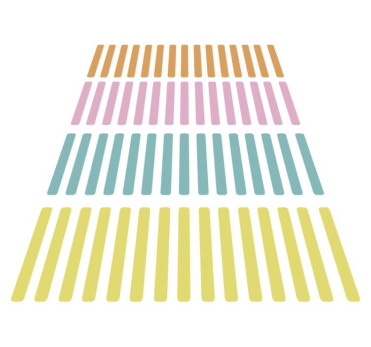 Geometric vinyl rug in confetti color stickers - TenStickers