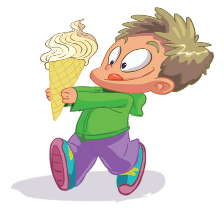 Kids vinyl rug boy with cornet - TenStickers