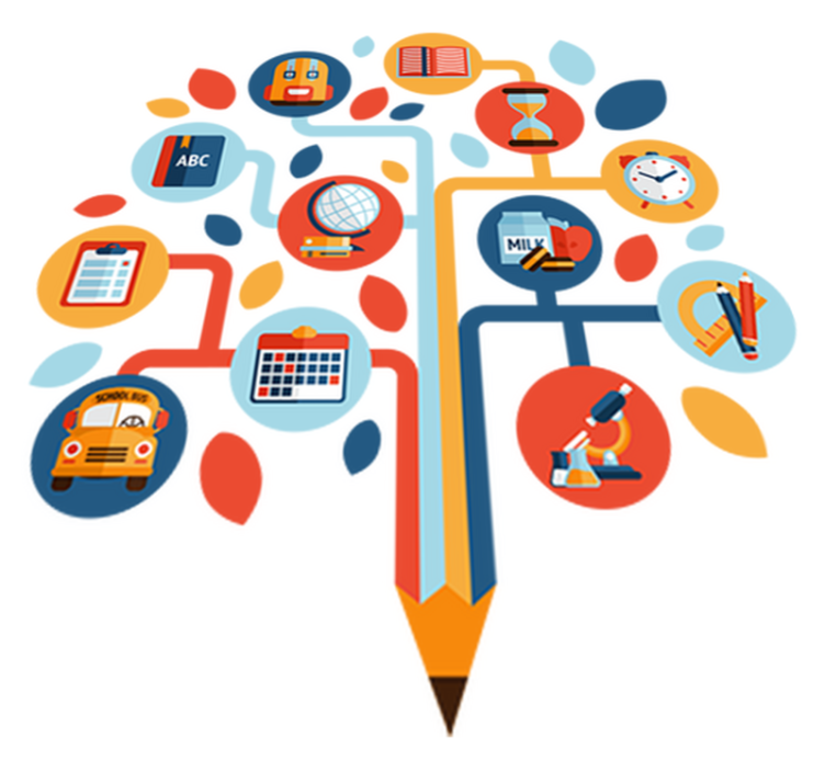 Kids vinyl rug science tree design - TenStickers