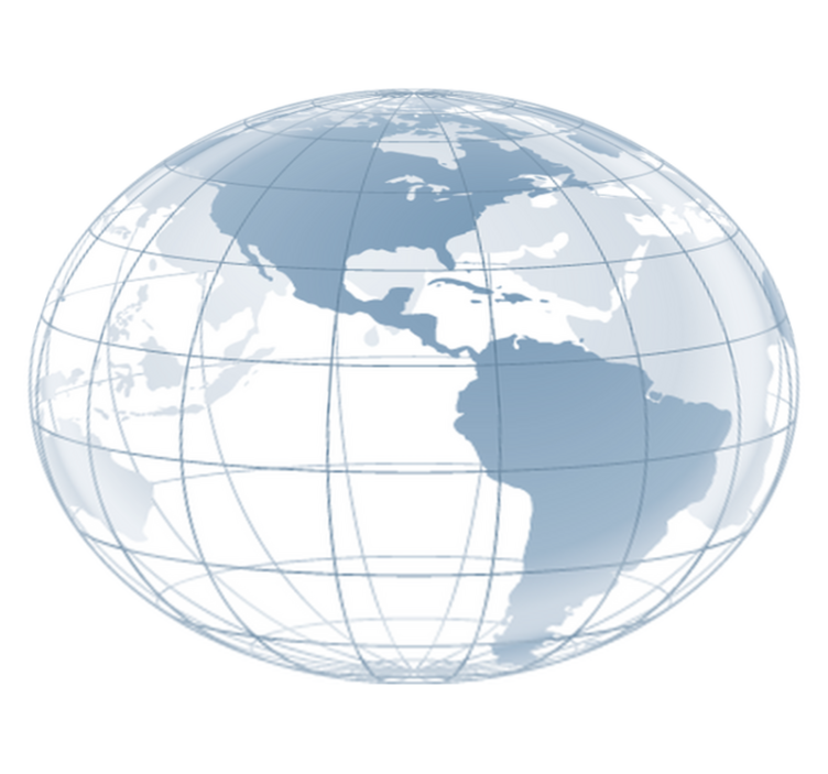 Bedroom vinyl rug blue america map design - TenStickers