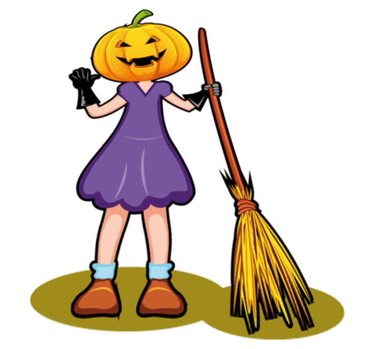 Kids vinyl rug halloween decorative illustration - TenStickers