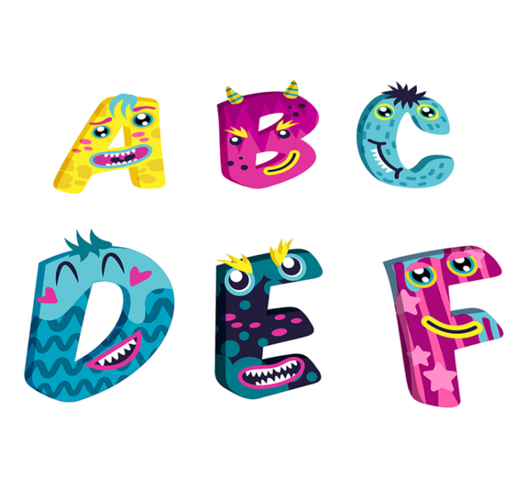 Kids vinyl rug alphabet letters design - TenStickers