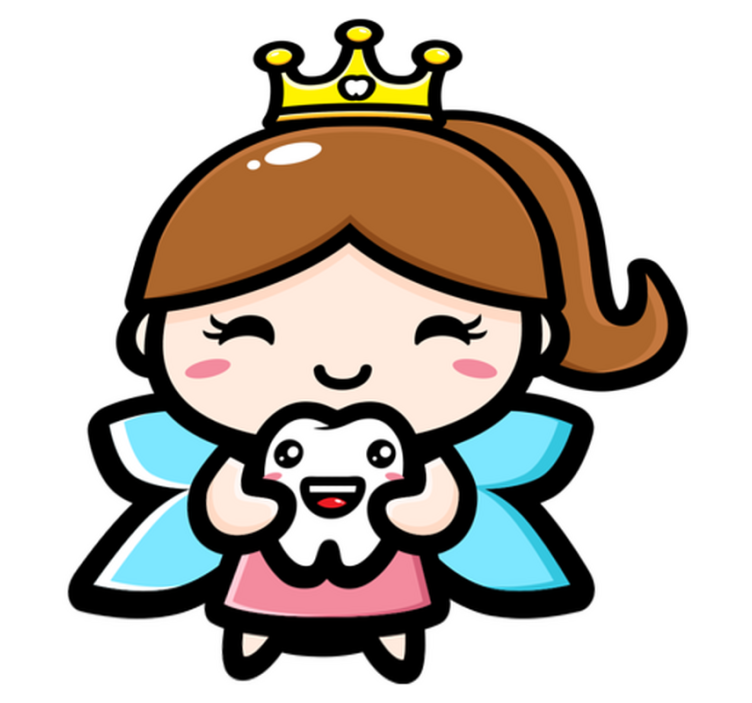 Kids vinyl rug cute design tooth fairy theme - TenStickers