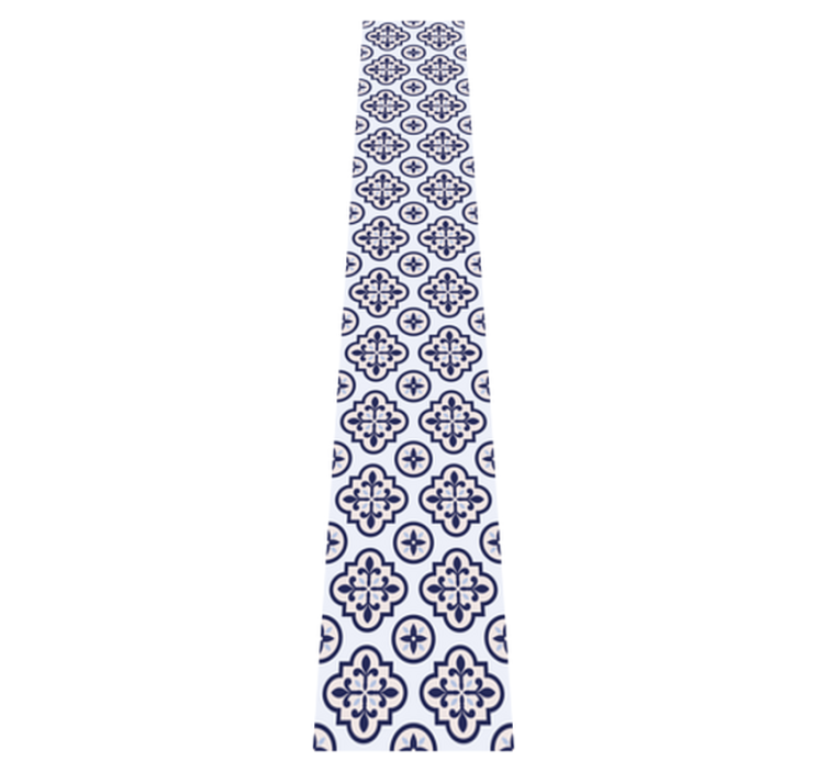 Kitchen vinyl rug blue typical portuguese tile - TenStickers