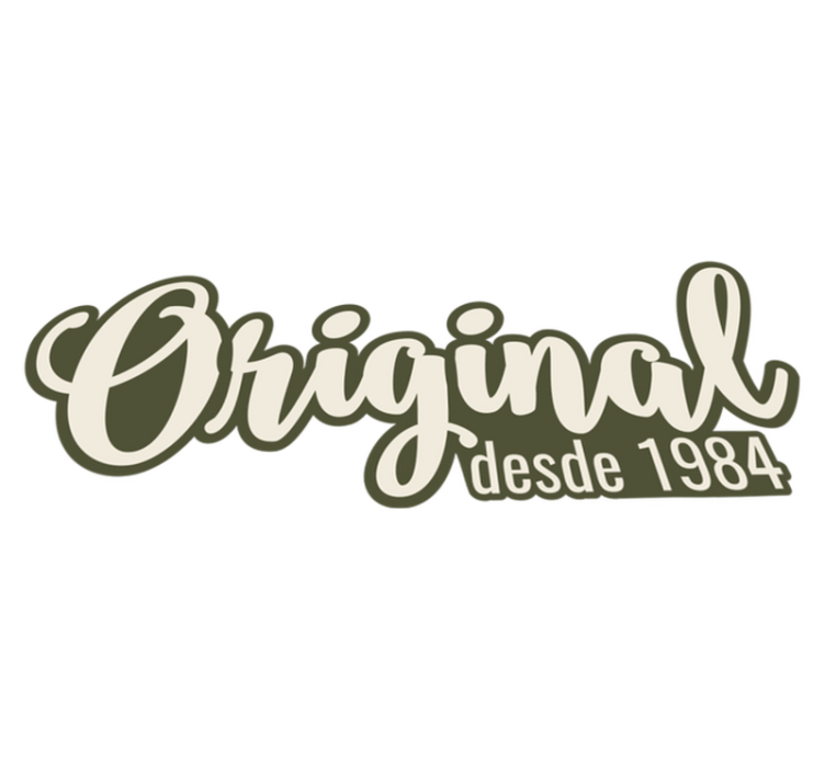 Original Since 1984 custom vinyl rug - TenStickers
