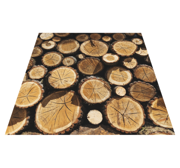 Amazing wood trunks vinyl carpet - TenStickers