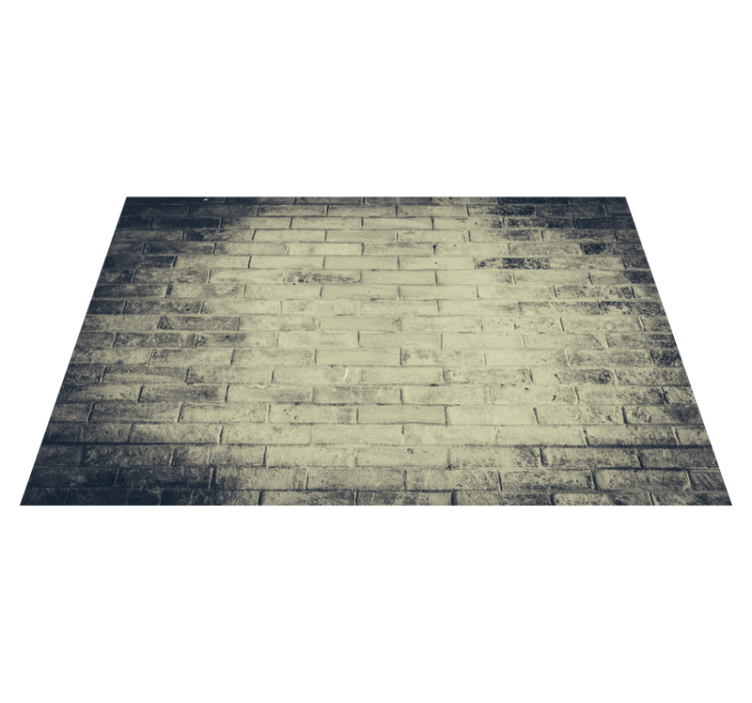 Distressed Brick minimalist vinyl rug - TenStickers