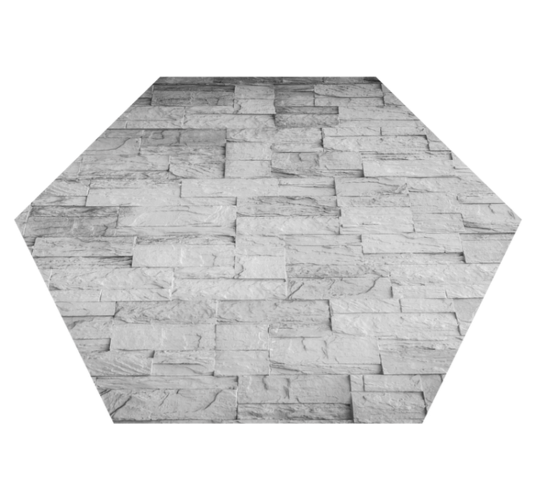 Stone Texture stone effect vinyl rug - TenStickers