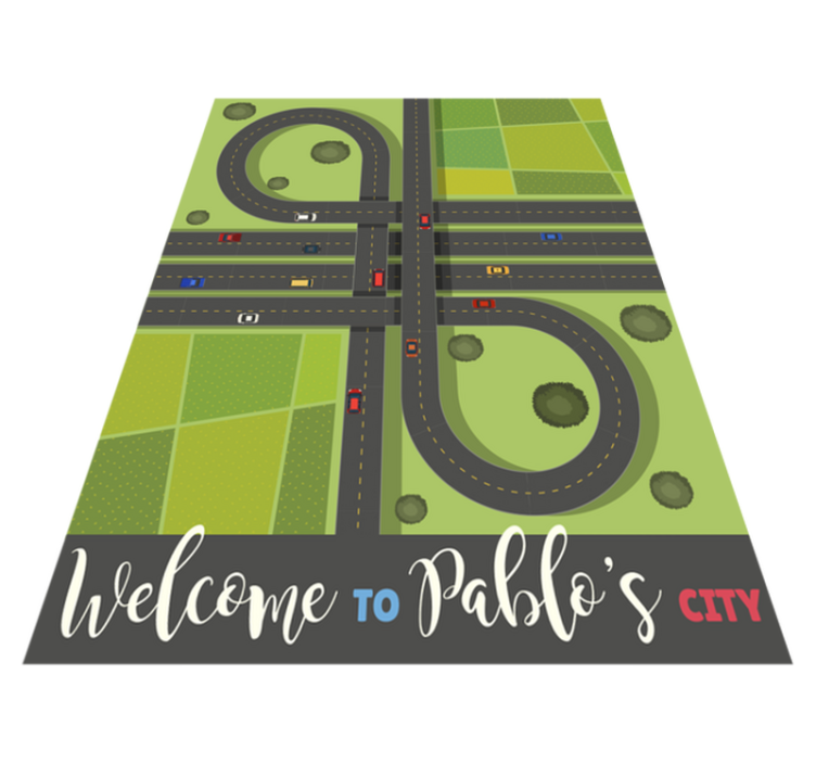 Customizable Playmap custom vinyl rug - TenStickers