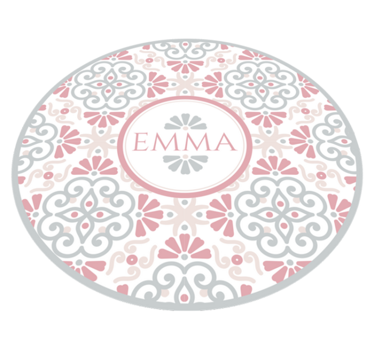 Personalized Mandala custom vinyl rug - TenStickers